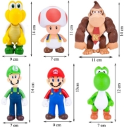 Picture of Game Figure Super Mario 6 Figures Collection. 