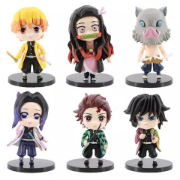 Picture of 6Pcs Demon Slayer Anime Figure Set.