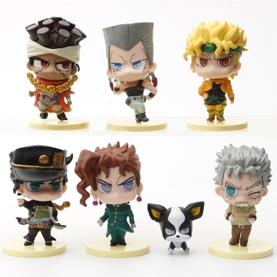 Picture of 7Pcs JoJo's Bizarre Adventure Anime Figure Set.