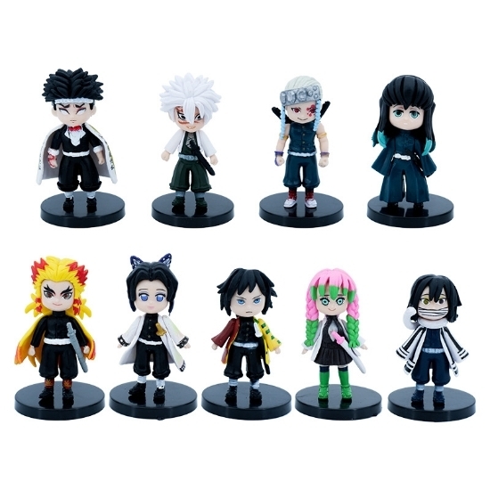 Picture of 9Pcs  Demon Slayer Figures Set.