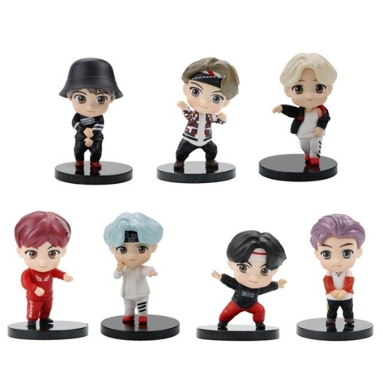 Picture of 7Pcs BTS Collection Action Toy Figure Set V2.