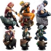 Picture of 6 Pcs/Set Cartoon Naruto Sasuke Kakashi PVC Anime Action Figure