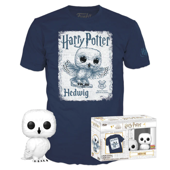 Picture of FUNKO POP Harry potter - HEDWIG POP! & TEE - HARRY POTTER ( SIZE M )