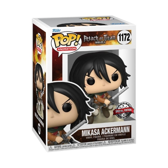 FUNKO POP Attack on Titan 1172 mikasa ackerman special edition