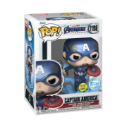 Picture of FUNKO POP Marvel 1198 Captain America (Metallic Glows in the Dark Special Edition)