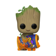 Picture of FUNKO POP MARVEL 1196 GROOT WITH CHEESE PUFFS (FLOCKED)